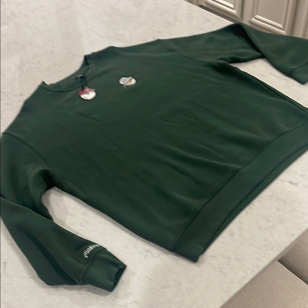 BNWT Malbon hunter green buckets crewneck size XL